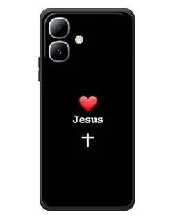 Чохол для Infinix Smart 20 з картинкою «Серце - Jesus»