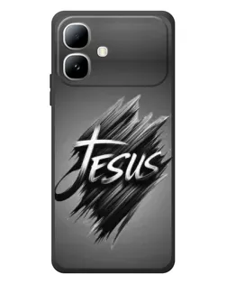 Чехол для Infinix Smart 20 с картинкой «Надпись Jesus Graffiti»