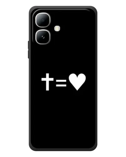 Чехол для Infinix Smart 20 с картинкой «Крест и Сердце» Чехол для Infinix Smart 20 с картинкой «Крест и Сердце»