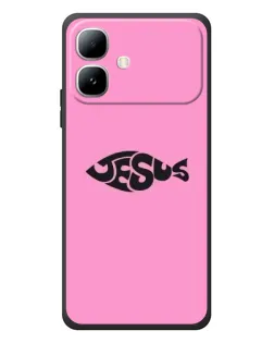 Чехол для Infinix Smart 20 с картинкой «Розовый символ  Jesus»