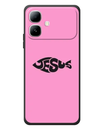 Чехол для Infinix Smart 20 с картинкой «Розовый символ Jesus» Чехол для Infinix Smart 20 с картинкой «Розовый символ Jesus»