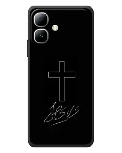 Чохол для Infinix Smart 20 з картинкою «Графічний хрест Jesus»
