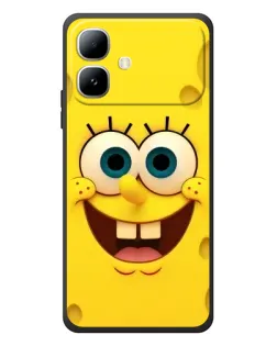 Чехол для Infinix Smart 20 с картинкой «Губка Боб улыбка»