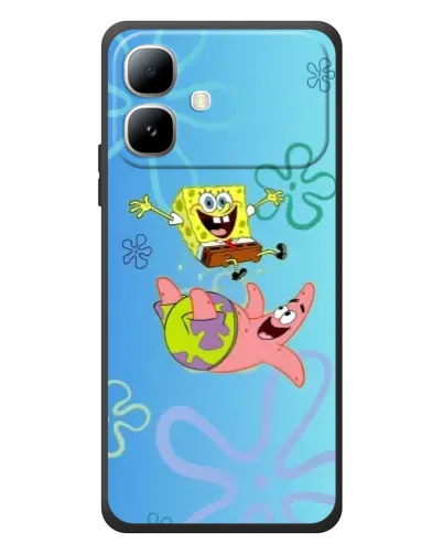 Чехол для Infinix Smart 20 с картинкой «Спанч Боб и Патрик»
