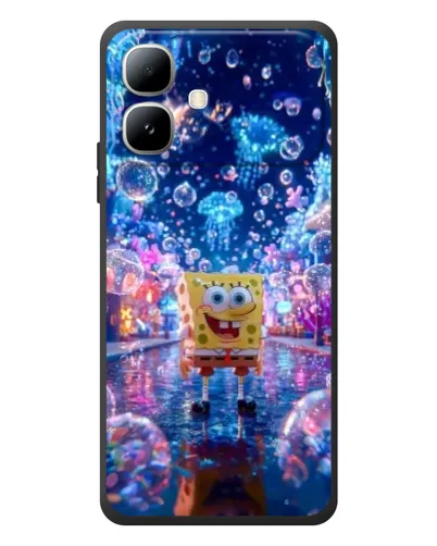 Чехол для Infinix Smart 20 с картинкой «Неоновый океан»