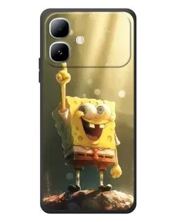 Чехол для Infinix Smart 20 с картинкой «Сияющий Спанч Боб»