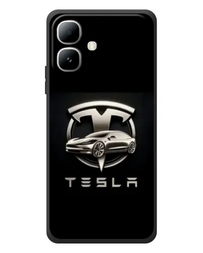 Чехол для Infinix Smart 20 с картинкой «Tesla — серебристое авто» Чехол для Infinix Smart 20 с картинкой «Tesla — серебристое авто»