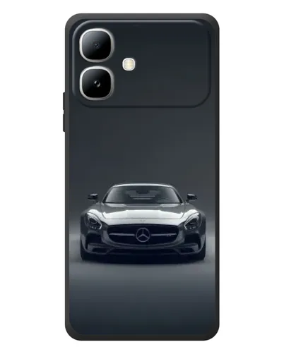 Чехол для Infinix Smart 20 с картинкой «Mercedes на черном»