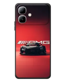 Чехол для Infinix Smart 20 с картинкой «Mercedes AMG — красная линия»