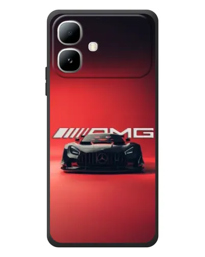 Чехол для Infinix Smart 20 с картинкой «Mercedes AMG — красная линия»