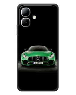 Чехол для Infinix Smart 20 с картинкой «Mercedes — неоновый лого»