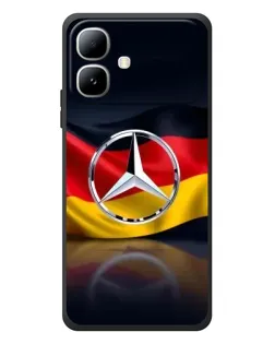 Чехол для Infinix Smart 20 с картинкой «Mercedes — флаг Германии»