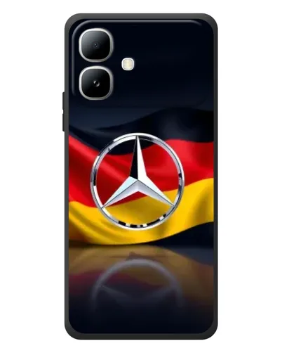 Чехол для Infinix Smart 20 с картинкой «Mercedes — флаг Германии»