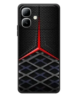 Чехол для Infinix Smart 20 с картинкой «Mercedes Carbon Grid»
