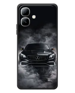 Чехол для Infinix Smart 20 с картинкой «Mercedes в дыму»
