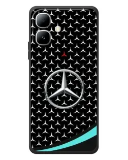 Чехол для Infinix Smart 20 с картинкой «Mercedes — бирюзовый акцент»