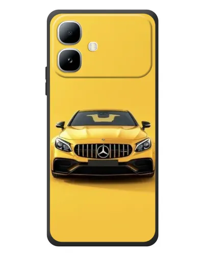 Чехол для Infinix Smart 20 с картинкой «Желтый Mercedes GT»