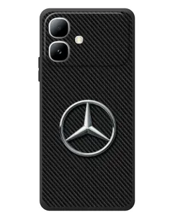 Чехол для Infinix Smart 20 с картинкой «Карбоновый Mercedes стиль»