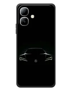 Чехол для Infinix Smart 20 с картинкой «Mercedes — силуэт авто»