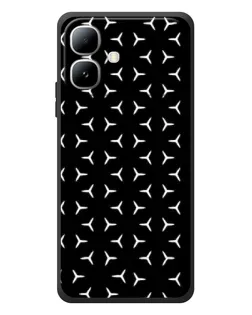 Чехол для Infinix Smart 20 с картинкой «Mercedes паттерн звезд»