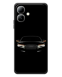 Чехол для Infinix Smart 20 с картинкой «Audi — ночной контур»