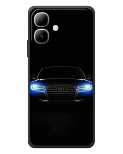 Чехол для Infinix Smart 20 с картинкой «Audi в неоне»