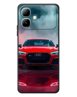 Чехол для Infinix Smart 20 с картинкой «Audi RS — красный стиль»