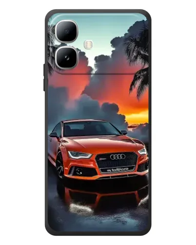 Чехол для Infinix Smart 20 с картинкой «Audi — закат» Чехол для Infinix Smart 20 с картинкой «Audi — закат»