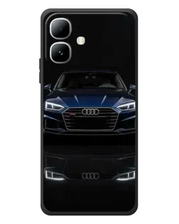 Чехол для Infinix Smart 20 с картинкой «Audi — ночное отражение»