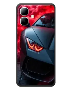 Чохол для Infinix Smart 20 з картинкою «Lamborghini червоне сяйво»