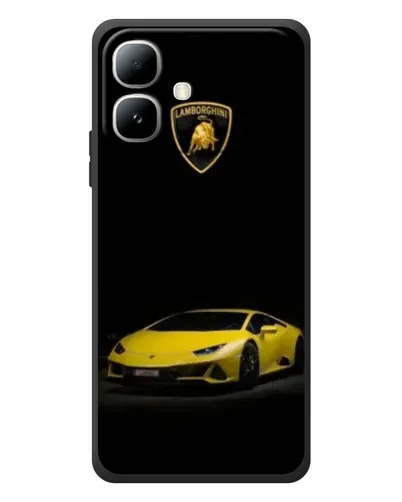 Чехол для Infinix Smart 20 с картинкой «Lamborghini желтый акцент»