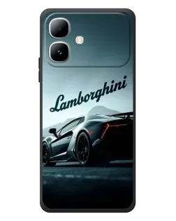 Чехол для Infinix Smart 20 с картинкой «Классическая надпись Lamborghini»