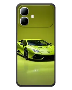 Чехол для Infinix Smart 20 с картинкой «Салатовый Lamborghini Huracan»