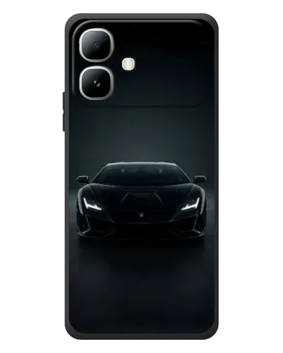 Чехол для Infinix Smart 20 с картинкой «Черный Lamborghini Aventador»