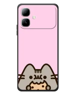 Чохол для Infinix Smart 20 з картинкою «Pusheen та печиво»