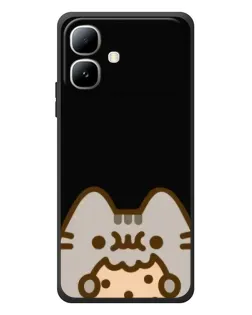 Чехол для Infinix Smart 20 с картинкой «Пушин на черном»