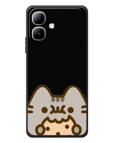 Чехол для Infinix Smart 20 с картинкой «Пушин на черном»