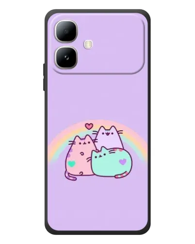 Чехол для Infinix Smart 20 с картинкой «Радужные Пушины»