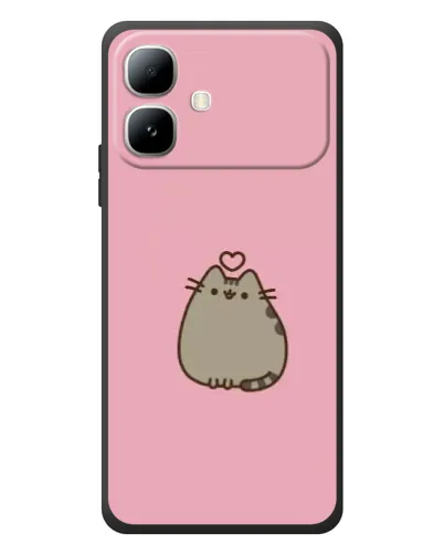 Чехол для Infinix Smart 20 с картинкой «Pusheen сердце»