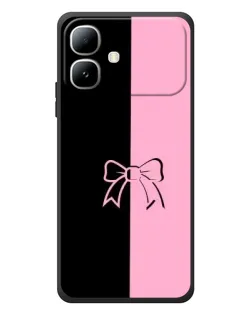 Чехол для Infinix Smart 20 с картинкой «Половинки банта»