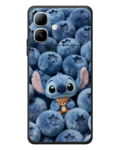 Чехол для Infinix Smart 20 с картинкой «Стич и голубика»