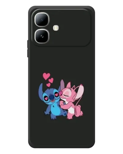 Чехол для Infinix Smart 20 с картинкой «Анжел целует Стича»