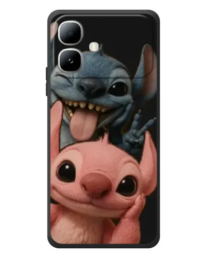Чехол для Infinix Smart 20 с картинкой «Стич и Ангел»