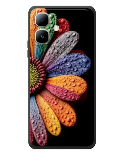 Чехол для Infinix Smart 20 с картинкой «Радужный цветок»