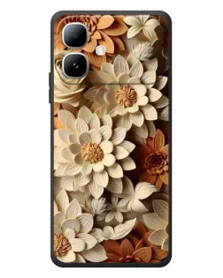 Чохол для Infinix Smart 20 з картинкою «Бежевий флористичний декор» Чохол для Infinix Smart 20 з картинкою «Бежевий флористичний декор»