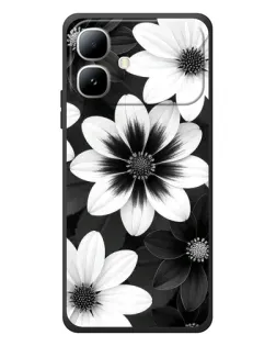 Чохол для Infinix Smart 20 з картинкою «Монохромні айстри» Чохол для Infinix Smart 20 з картинкою «Монохромні айстри»