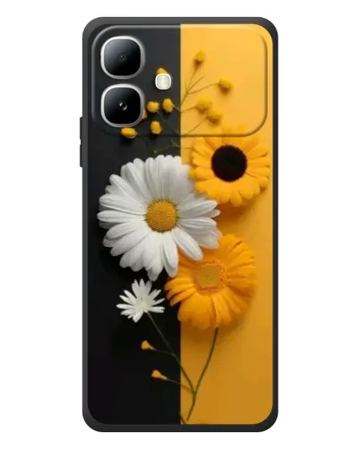 Чехол для Infinix Smart 20 с картинкой «Подсолнух и ромашка»