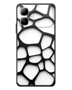 Чохол для Infinix Smart 20 з картинкою «Біла об'ємна сітка»
