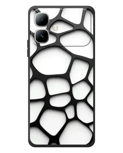 Чехол для Infinix Smart 20 с картинкой «Белая объемная сетка» Чехол для Infinix Smart 20 с картинкой «Белая объемная сетка»