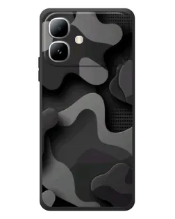Чохол для Infinix Smart 20 з картинкою «Темний абстрактний камуфляж»